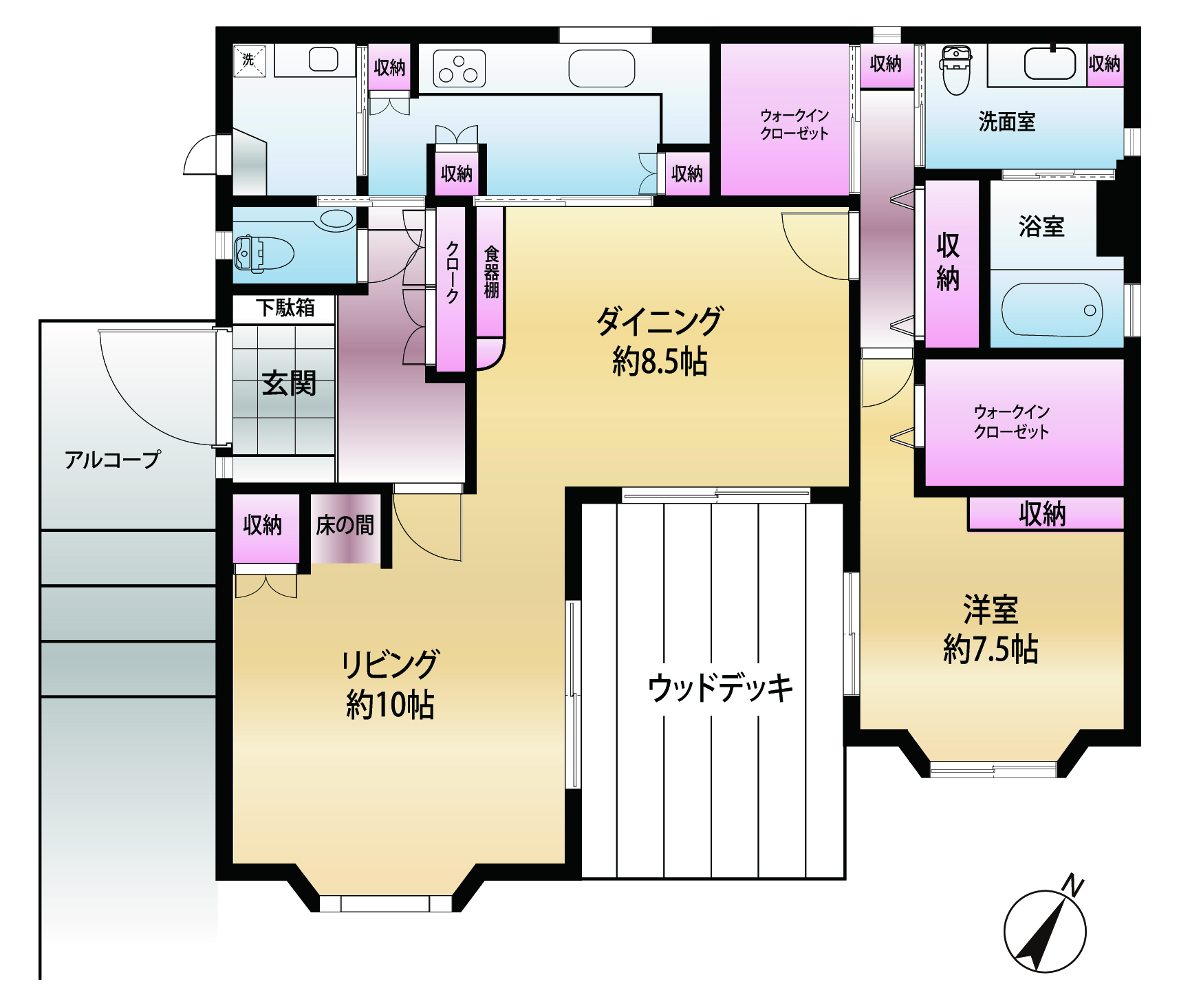 イラストレーターで間取り図作成