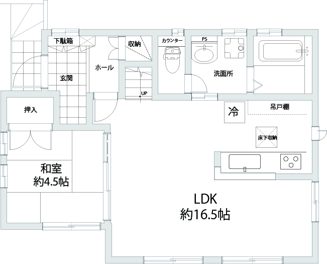 白黒石川邸間取り図1
