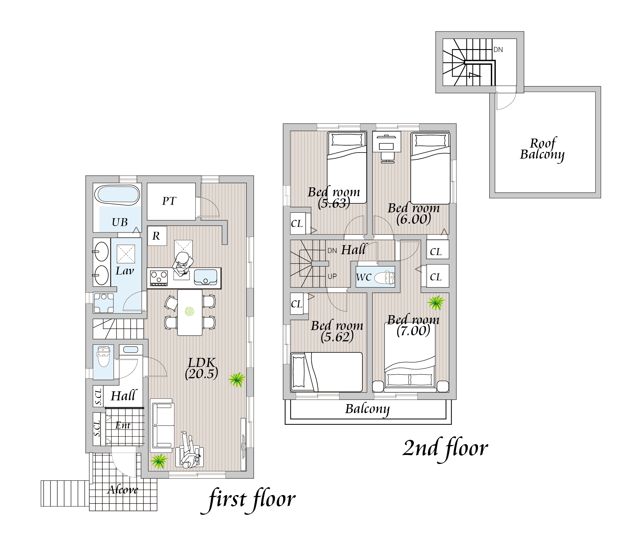本格的な戸建間取り